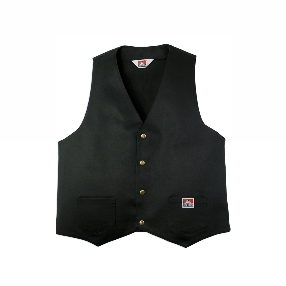 Ben Davis Black Workwear Vest